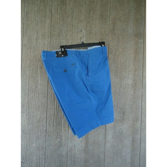 Hugo Boss 38 R Cotton Shorts $99 Slice Blue UK 54 38 NWT Stretch 10